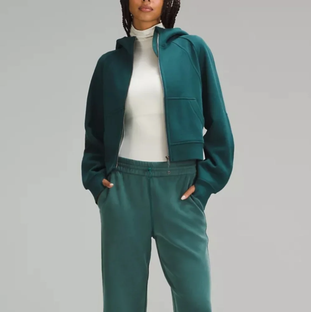 Lululemon Scuba Full Zip Oversized Hoodie in Green Jasper size M/L - Picture 4 of 17